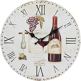 Wanduhr AMBIENTE HAUS "Wanduhr -Wein