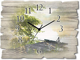 Wanduhr ARTLAND "Angelsteg am Morgen",