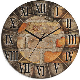 Wanduhr ARTLAND "Antike Uhr", braun,