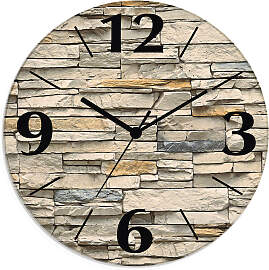 Wanduhr ARTLAND "Braune alte