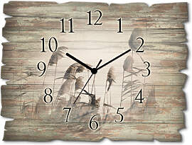 Wanduhr ARTLAND "Gräser", beige