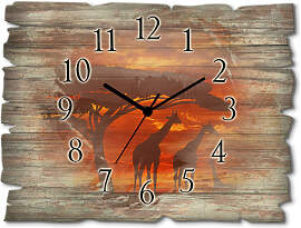 Wanduhr ARTLAND "Herde von Giraffen im