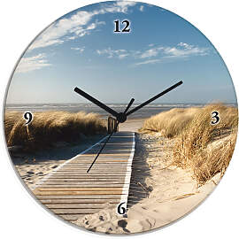 Wanduhr ARTLAND "Nordseestrand auf Langeoog - 