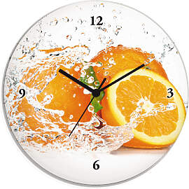 Wanduhr ARTLAND "Orange mit