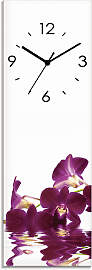 Wanduhr ARTLAND "Phalaenopsis Orchidee", 