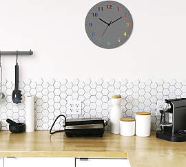 Wanduhr ARTLAND "Trendfarben", bunt