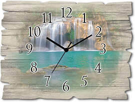 Wanduhr ARTLAND "Wasserfall im Wald National