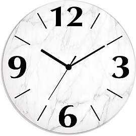 Wanduhr ARTLAND "Weiße Marmor Textur",