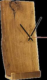 Wanduhr | Aufstelluhr aus massiver Eiche