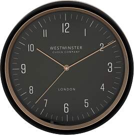 Wanduhr Elvo Schwarz