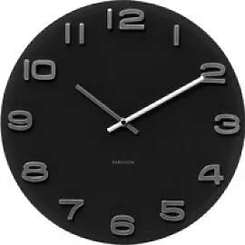 Wanduhr Glas rund Wanduhr Karlsson Vintage