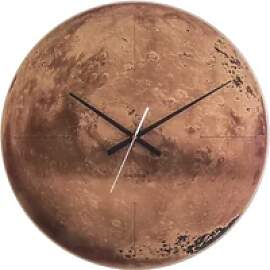 Wanduhr Kupfer Spiegel Glas Bewegung lautlos