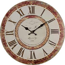 Wanduhr "Love", grau, B:33,8cm H:4,5cm
