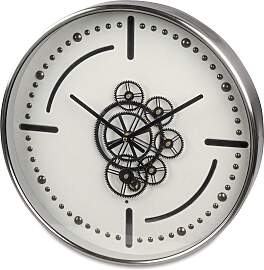 Wanduhr MOVE mit beweglichen Zahnrädern D. 46cm