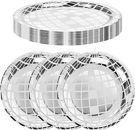 Wanmu 25Pcs Disco Party Pappteller Partygeschirr