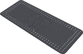 Wanneneinlage KLEINE WOLKE "Foot", grau
