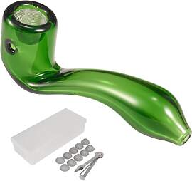 WANNTO Glaspfeife Glas Löffel Bong Klassische