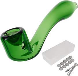 WANNTO Glaspfeife Glas Löffel Bong Klassische