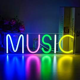 Wanxing Music Neonlicht Schriftzug Musik Neon