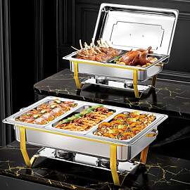 WARMOUNTS Silber & Gold Chafing Dish Buffet