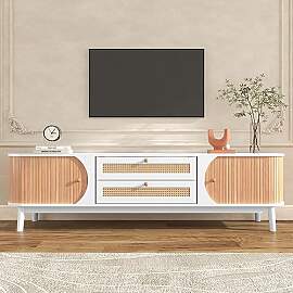 WASAGA TV-Schrank Natürlicher Holz-Blend mit