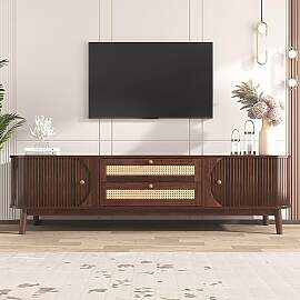 WASAGA TV-Schrank Natürlicher Holz-Blend mit