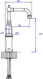 Waschbeckenarmaturen Retro/Vintage Serie Trafalgar 