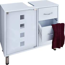 Waschbeckenunterschrank Darola Glastür ca. 67x58