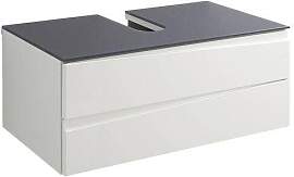 Waschbeckenunterschrank Shape Weiß/Grau