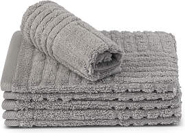 Waschhandschuh ROSS "CARRE", grau