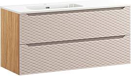 WASCHTISCH 120cm Elora Beige und Holz