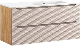 WASCHTISCH 120cm Elora Beige und Holz