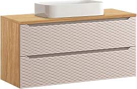 WASCHTISCH 120cm Elora Beige und Holz