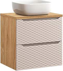 WASCHTISCH 60cm Elora Beige und Holz