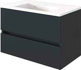 Waschtisch WELLTIME "Baabe", grau (grau, 