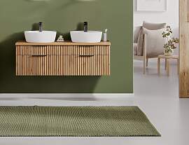 Waschtisch WELLTIME, braun (wotaneiche), B:120cm