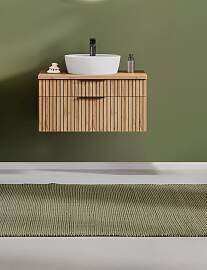Waschtisch WELLTIME, braun (wotaneiche), B:80cm