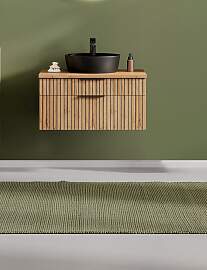 Waschtisch WELLTIME, braun (wotaneiche), B:80cm