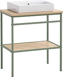 Waschtisch WELLTIME, eiche hell, pistazie, B:70cm
