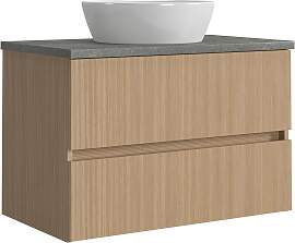 Waschtisch WELLTIME "Eixo", braun (eiche 