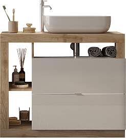 Waschtisch WELLTIME "Hamburg", braun