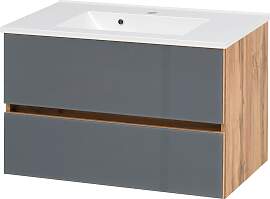 Waschtisch WELLTIME "Horki", grau (grau, 