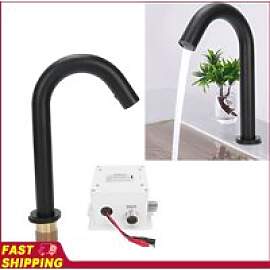 Waschtischarmatur G1/2 Schwarz Sensor-Wasserhahn