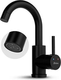 Waschtischarmatur – WC – Schwarz [THALIA]