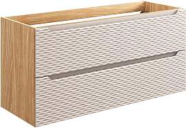 WASCHTISCHUNTERSCHRANK 120cm Elora Beige und Holz