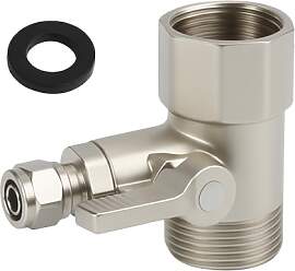 Wasseranschluss Adapter T-Stück 1/2X 1/2X 1/4,
