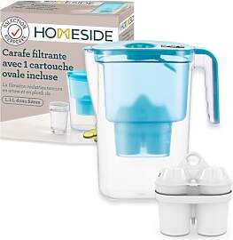 Wasserfilter Kanne Homeside Blau inkl. 1x