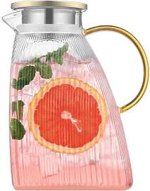 Wasserkrug,Glaskaraffe,Karaffe Glas mit