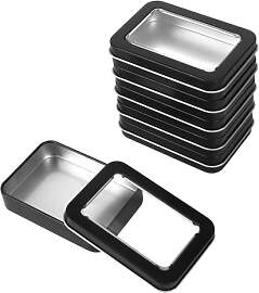 WatDenyFine 6 Stück Metalldosen mit Deckel,