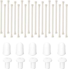 WATUNID 20 Stück 150 * 6mm Docht für Öllampen,